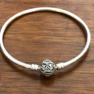 PANDORA 7.5" Bangle Pattern of Love